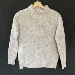 Mango suit women's size small turtleneck light lavender purple sweater knit